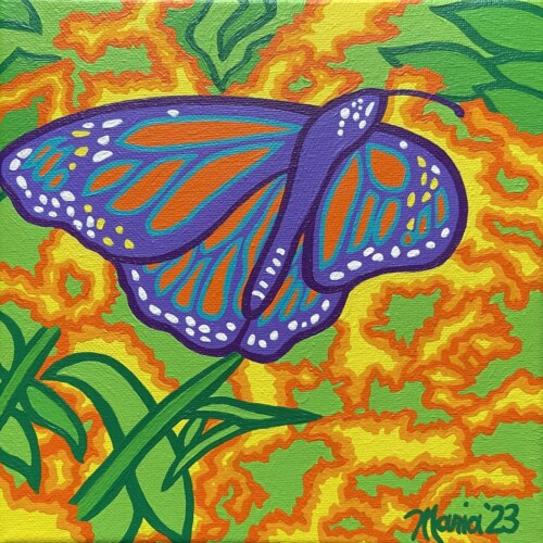 Monarch and Goldenrod (Sexual Assault Support Services of Midcoast Maine)