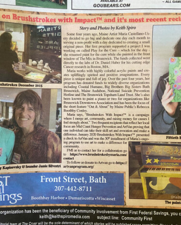 Brushstrokes With Impact & ArtVan - the Cryer, February 2020